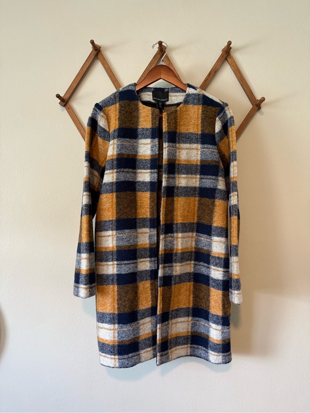 Plaid Longline Jacket